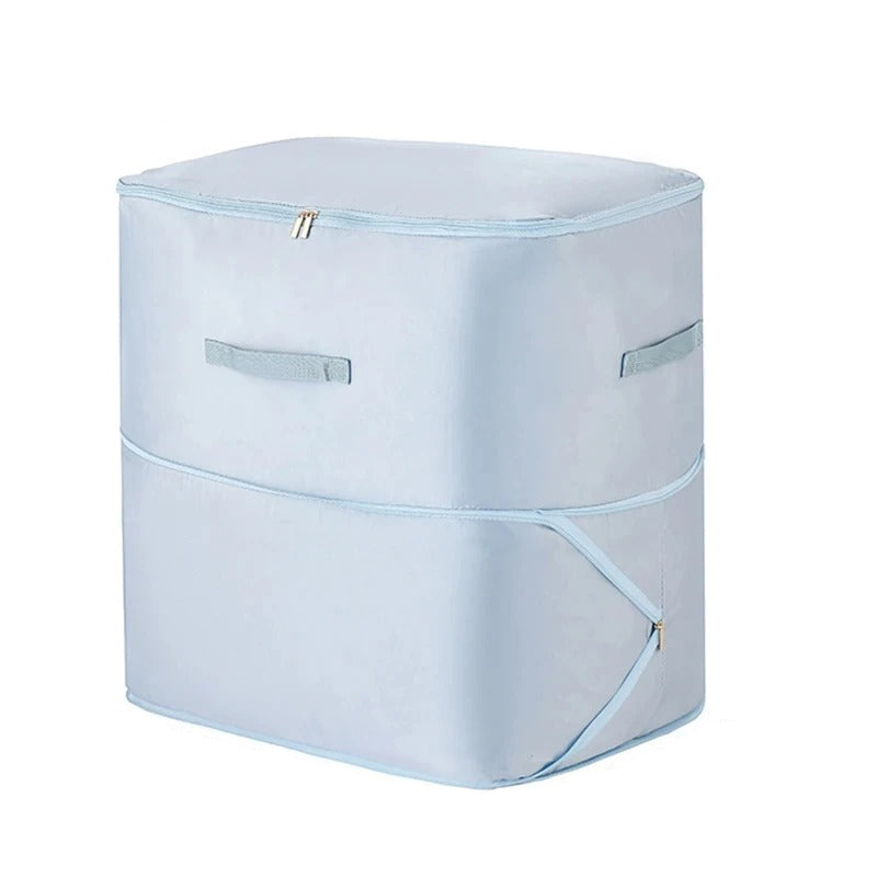 Compression bag for clothing with double zipper