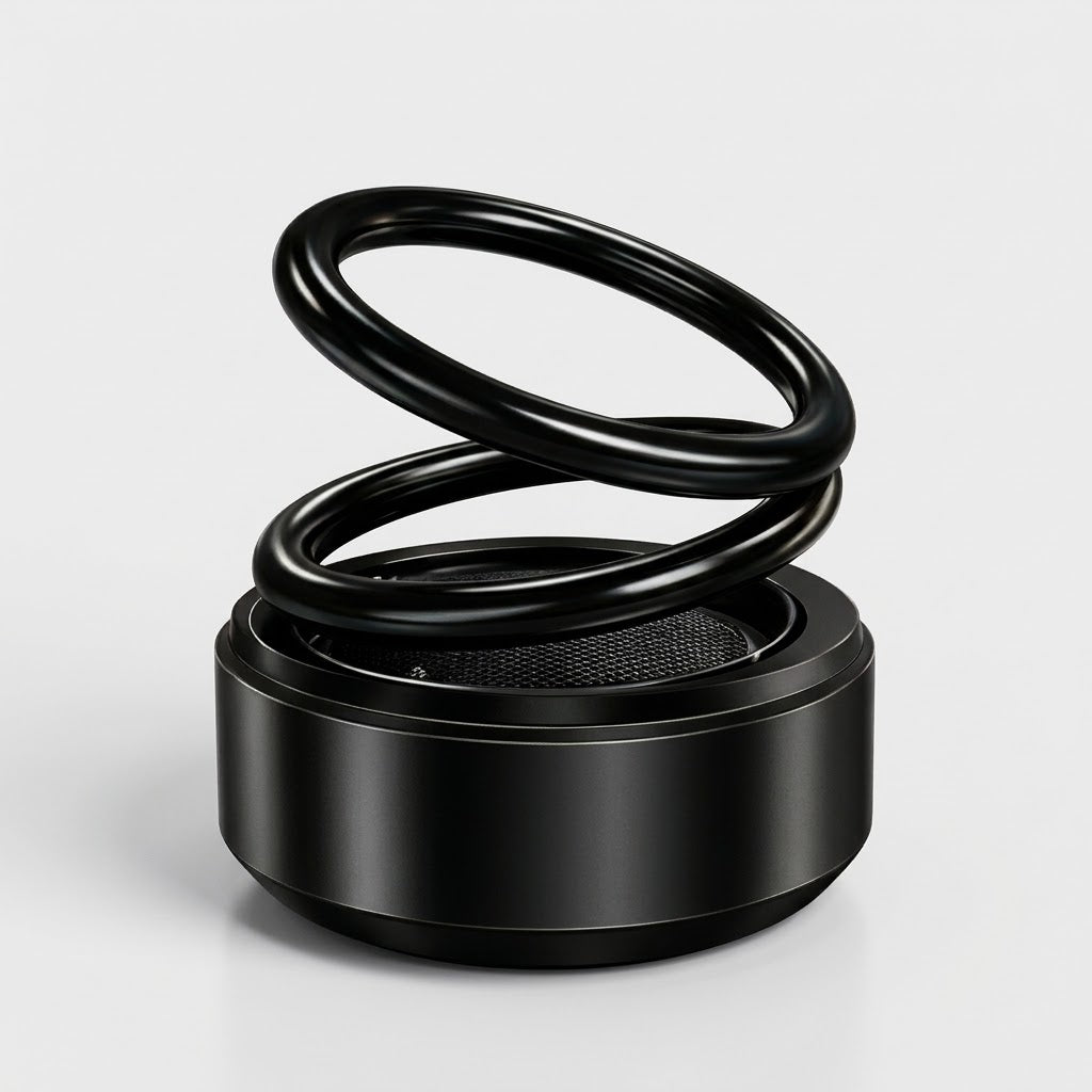 Portable solar heating ring without a power outlet, for cars, RVs, and offices