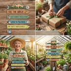 Gartenschild Holz mit Wegweiser-Design – Rustikaler Wanddeko
