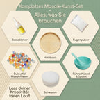 Mosaic Coaster Craft Kit for Families