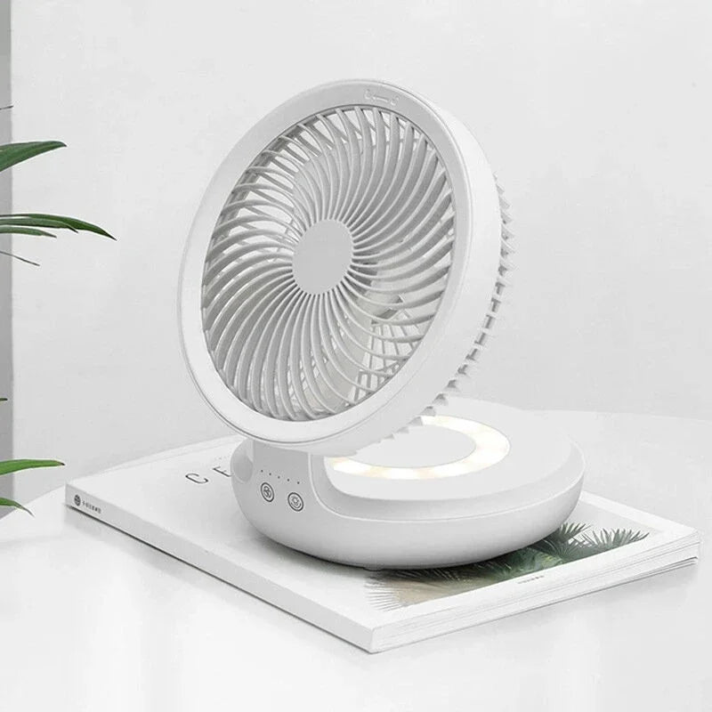 Klapp-Ventilator kabellos mit Nachtlicht