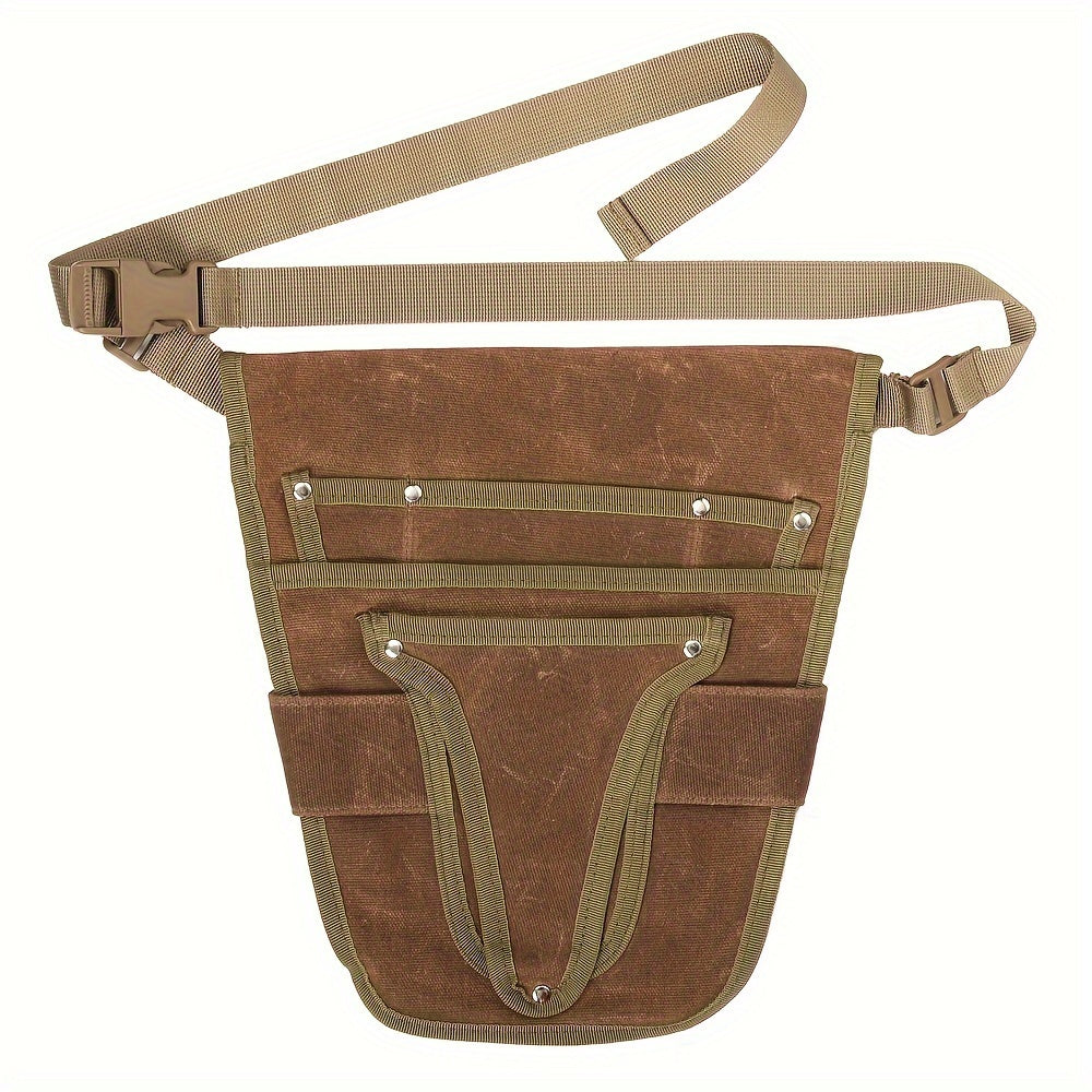 Garden tool belt with multiple compartments
