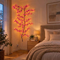 LED cherry blossom branch lights 1.6 m, 48 lights - warm white, with remote control