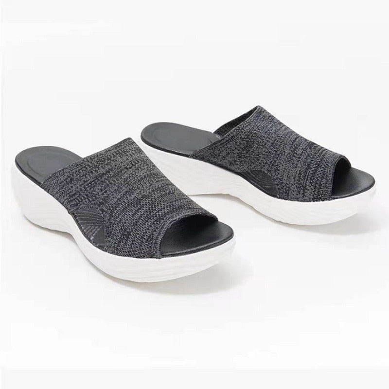 Orthopädische Sandalen Damen mit Keilabsatz