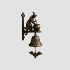 Türglocke Hexe Gusseisen Antik-Bronze