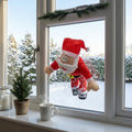 Weihnachtsmann Fensterdeko mit Crash-Effekt, bewegt sich bei Geräuschen