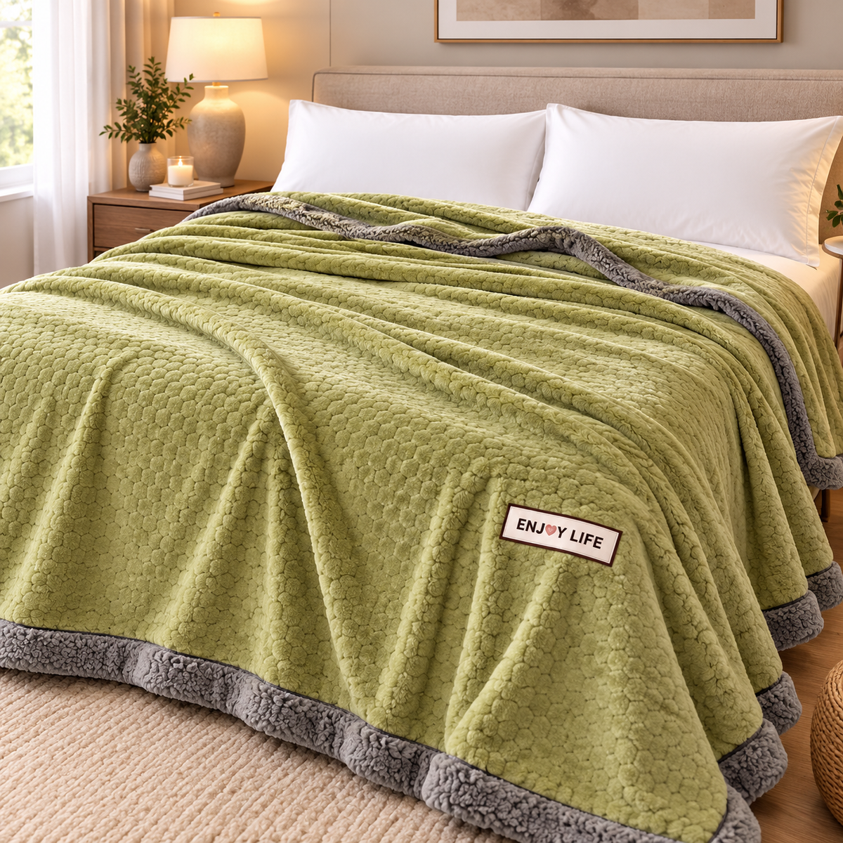 Plüsch Kuscheldecke Milchvelours – Ganzjahres Wohndecke
