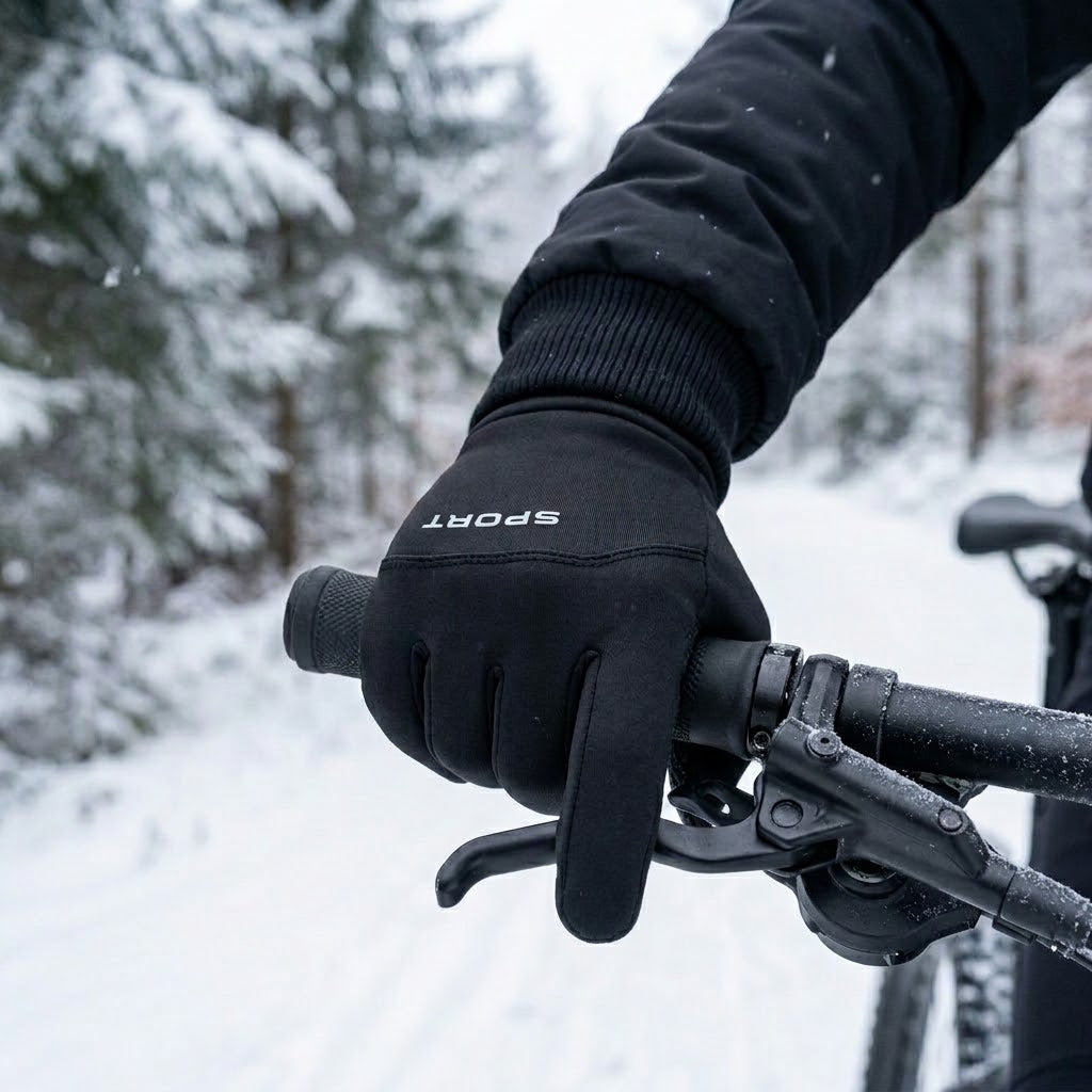 Winterhandschuhe mit Touchscreen-Fingern und Fleecefutter, Unisex