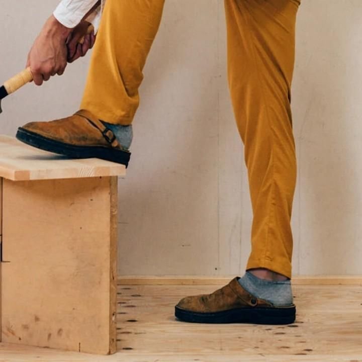 Leder-Pantoffeln Herren mit orthopädischem Fußbett