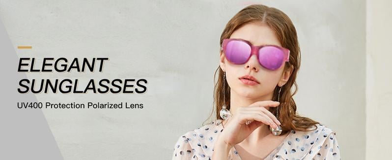 Sunglasses with Polarized Lenses – Cat-Eye Style