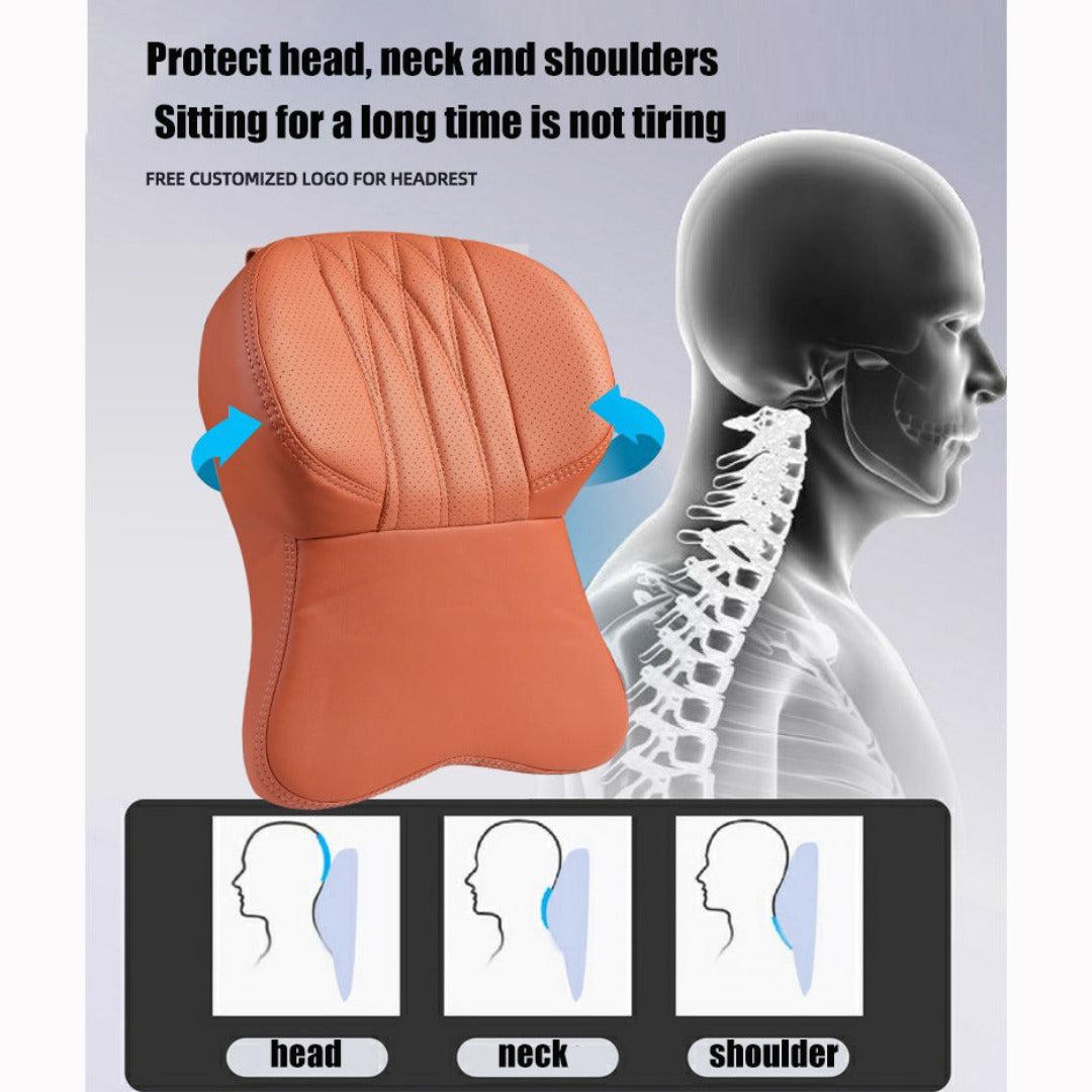 Car Neck Pillow with Memory Foam – Ergonomic Headrest