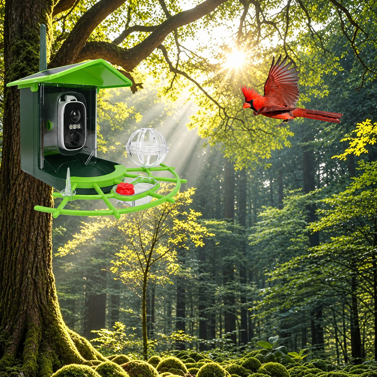 Vogelfutterhaus mit HD-Kamera und Nachtsicht