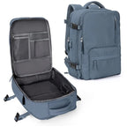 Travel backpack 35 L with USB port and shoe compartment