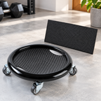 Bauchtrainer Scheibe drehbar 360 Grad mit Rollen
