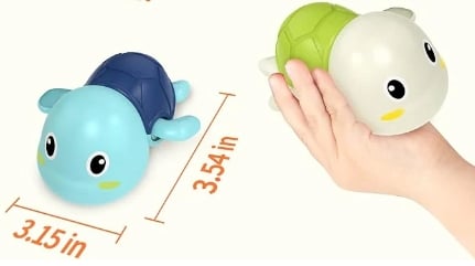 Wind-Up Swimming Turtle Bath Toy – Set of 6