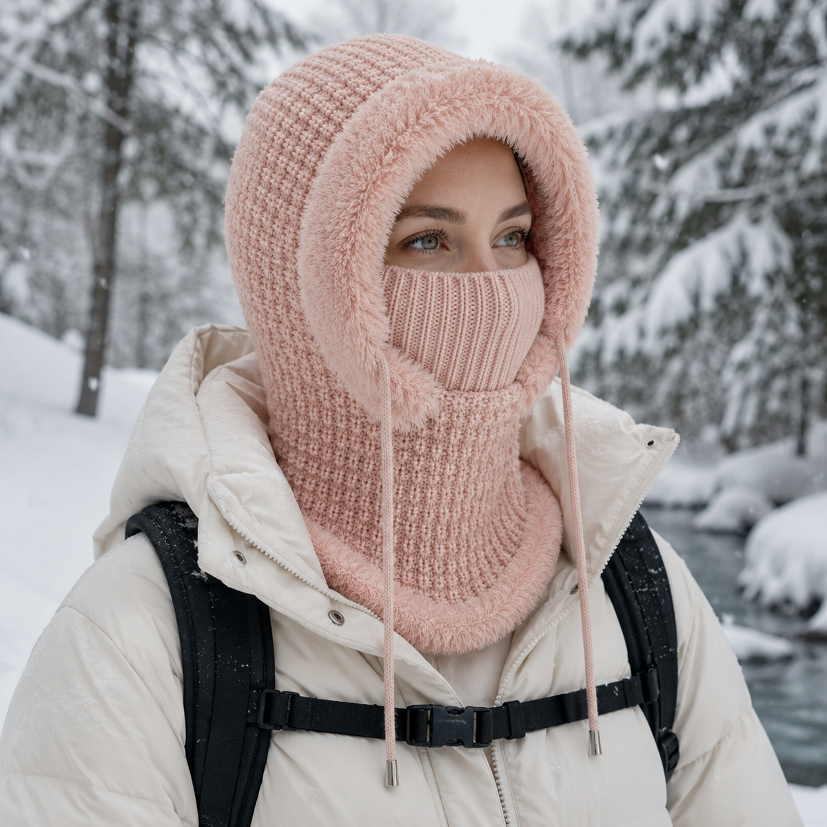 Multifunktionstuch Fleece 3-in-1 für Kopf, Gesicht und Nacken