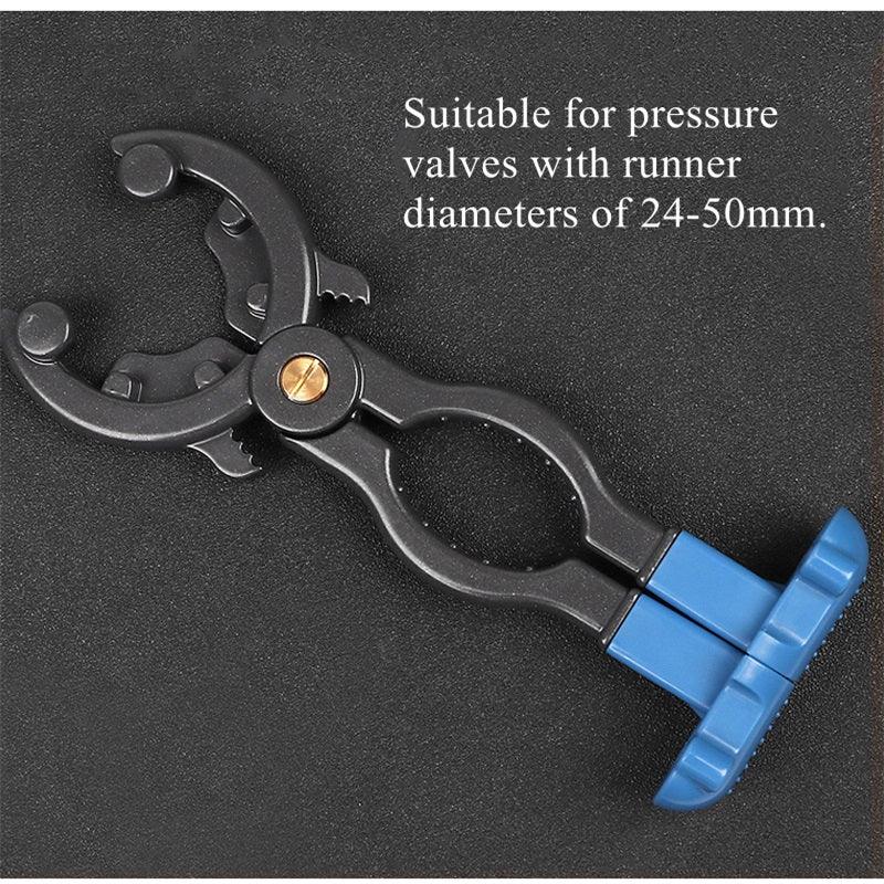 Ventil-Schraubschlüssel mit Druckkontrolle – Rutschfest und sicher