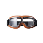 Motorradbrille Vintage-Stil mit verstellbarem Gummiband