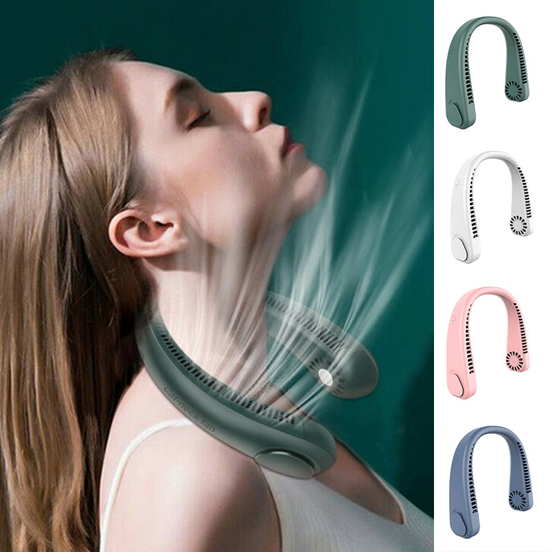 Tragbarer Nackenventilator mit Freisprechtechnik