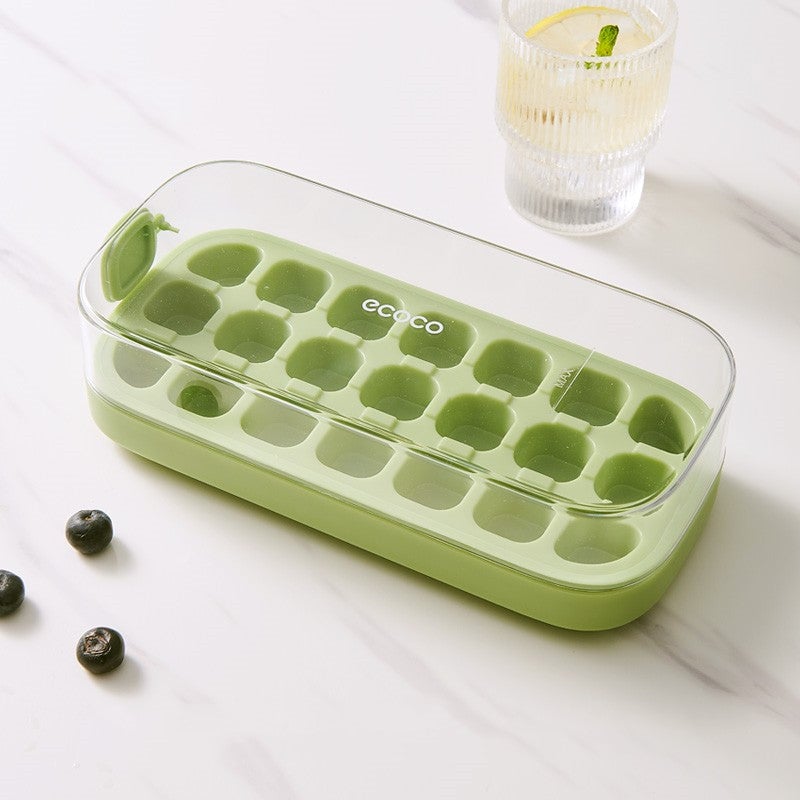 Eiswürfelform mit Pressmechanismus