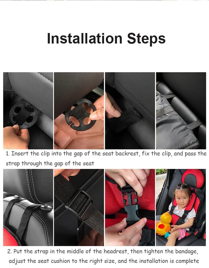 Portable Child Car Seat with 5-Point Harness