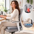 Sitzkissen Memory-Schaum orthopädisch für Steißbein und Rücken