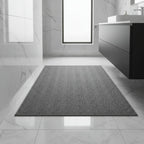 Absorbent doormat with geometric pattern