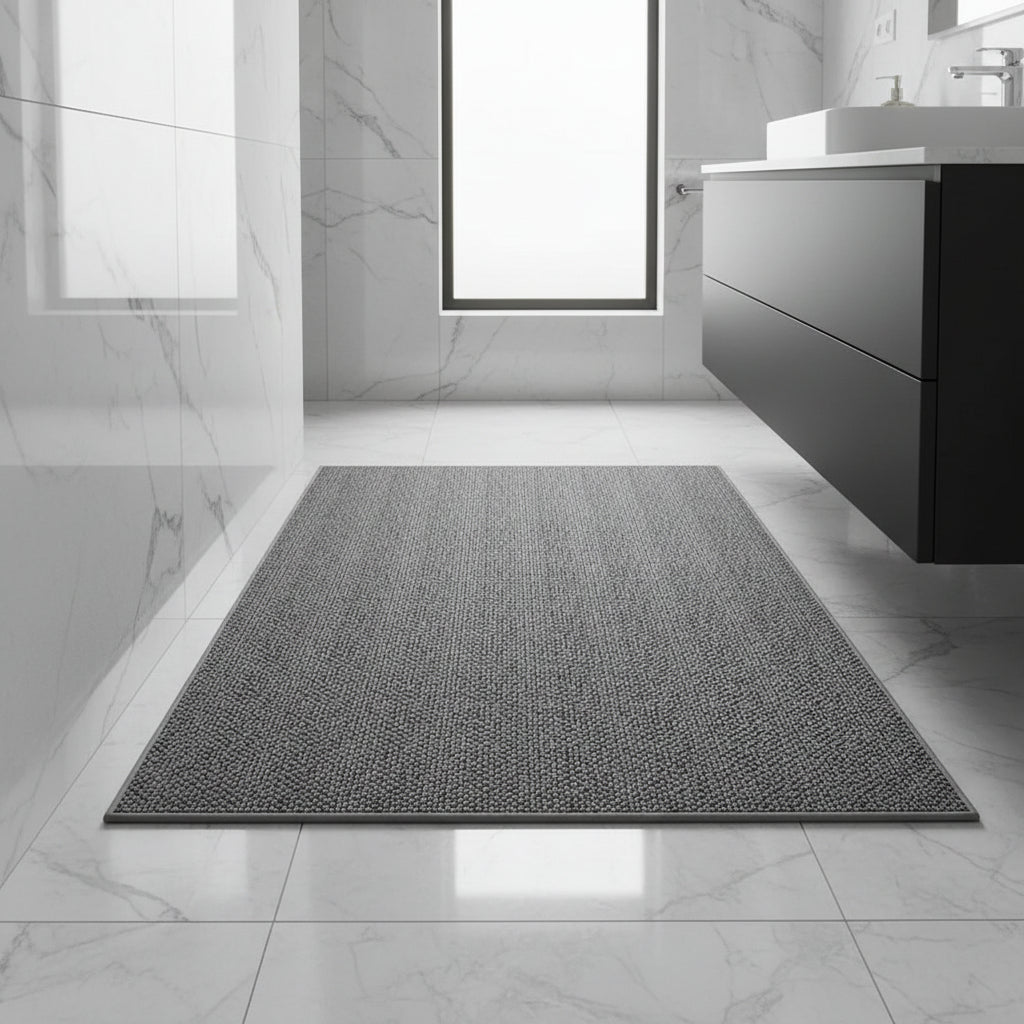 Deurmat absorberend met geometrisch patroon