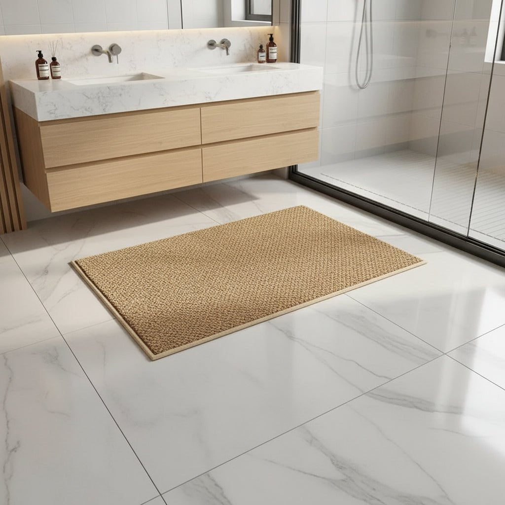 Deurmat absorberend met geometrisch patroon