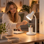 LED-Schreibtischlampe mit Stifthalter