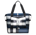 Foldable travel bag with wet compartment
