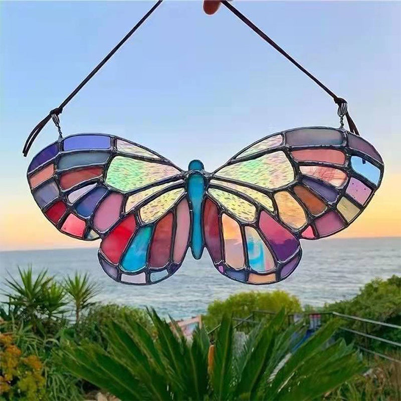Fensterbild Acryl Mosaik Design – Wetterfest für Garten und Fenster
