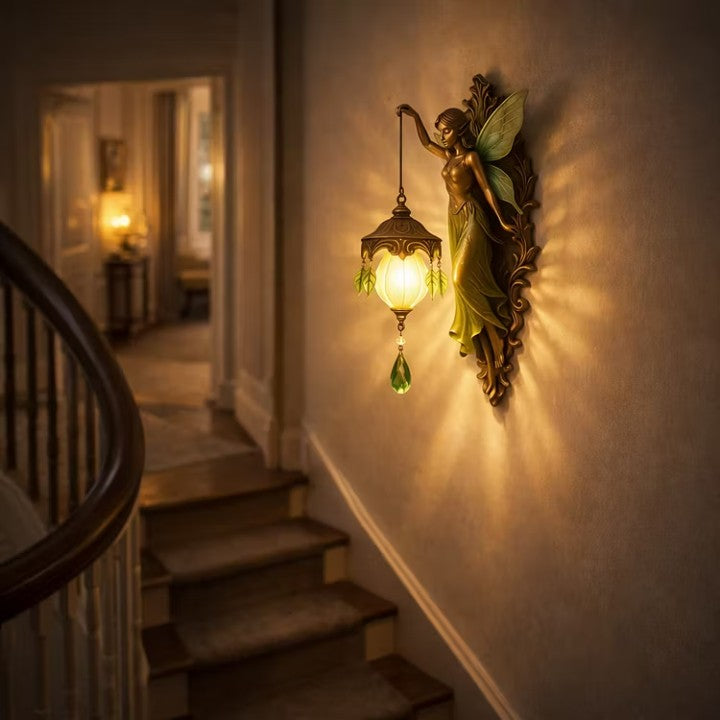 Handcrafted Mermaid Wall Light with LED Lighting
