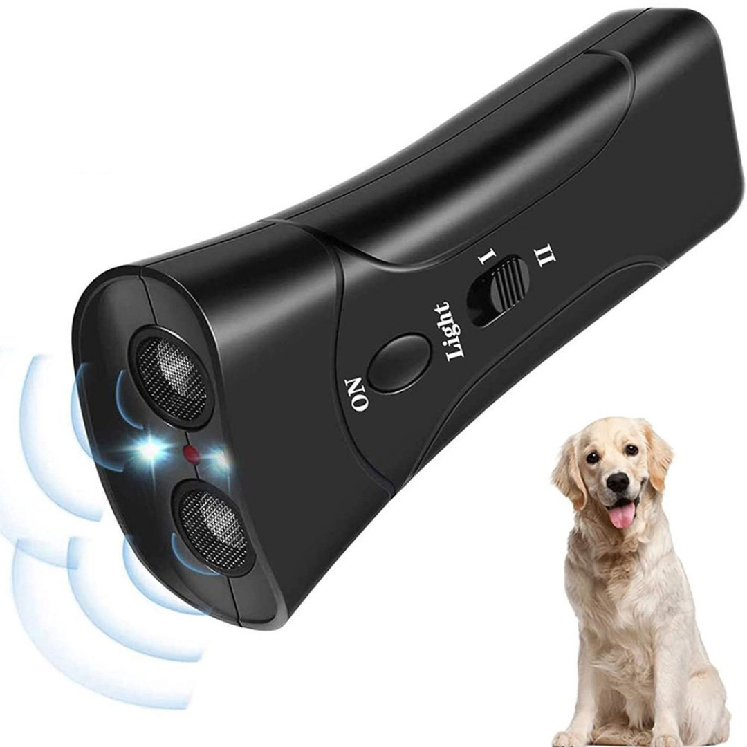 Ultrasound Dog Trainer Against Barking with LED Light