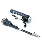 Telescopic fishing rod with integrated reel 134 cm
