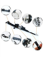 Telescopic fishing rod with integrated reel 134 cm