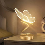 Butterfly LED Table Lamp with Acrylic Wings – Warm Decorative Light