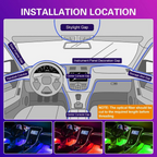 LED-Innenbeleuchtung Auto mit App-Steuerung