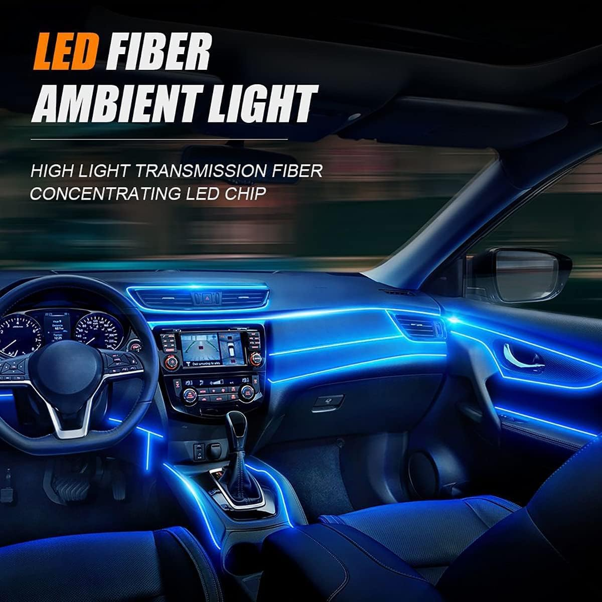 LED-Innenbeleuchtung Auto mit App-Steuerung