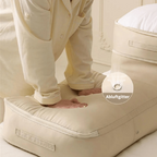 Compression bag for clothing with double zipper