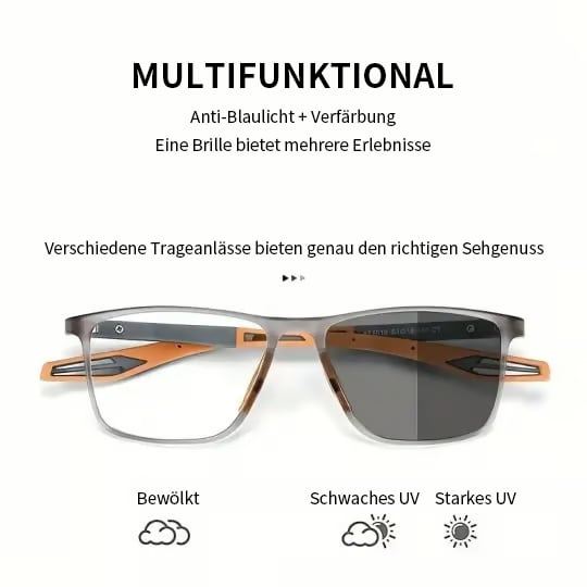Phototrope Bifokalbrille mit Blaulichtfilter