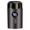 Portable electric shaver with LED display and USB charging