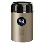 Portable electric shaver with LED display and USB charging