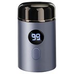 Portable electric shaver with LED display and USB charging