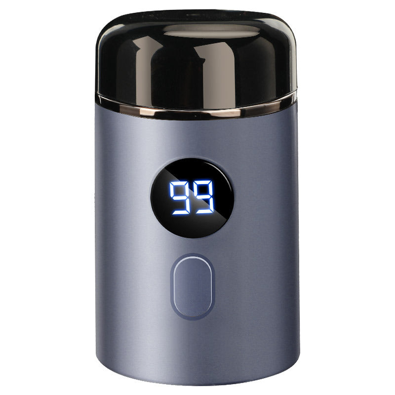 Portable electric shaver with LED display and USB charging