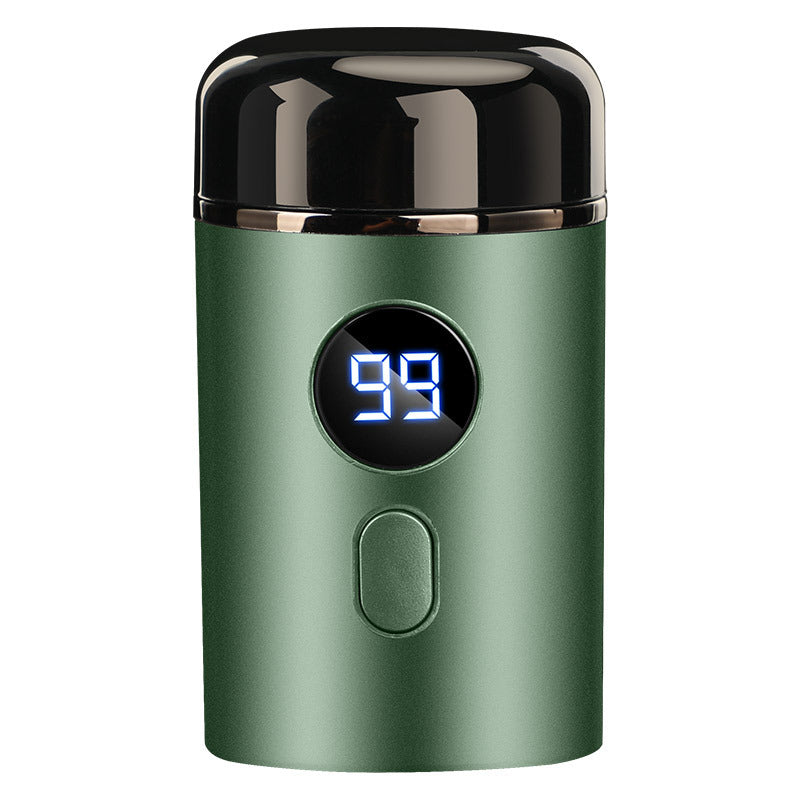 Portable electric shaver with LED display and USB charging