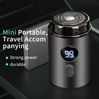 Portable electric shaver with LED display and USB charging