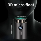 Portable electric shaver with LED display and USB charging