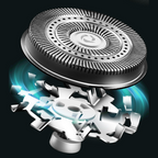 Portable electric shaver with LED display and USB charging