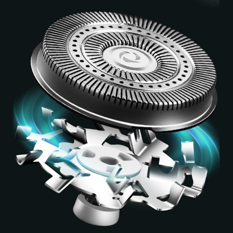 Portable electric shaver with LED display and USB charging